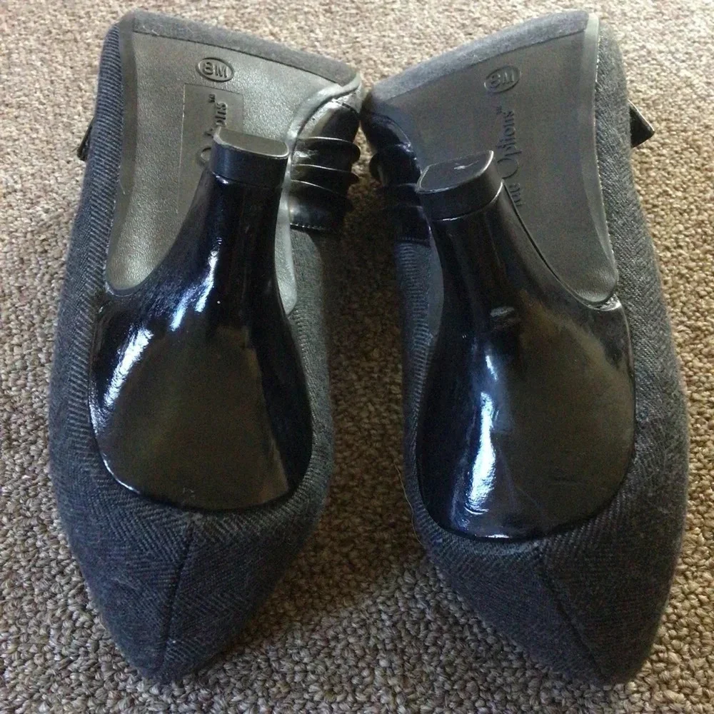 Nue Options Ava Gray and Black Heels - Size 8 - Picture 6 of 7